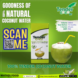 Tender Coconut Water - 200ml Tetra Pack